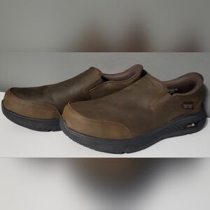 ULN Men's Skechers Slip-Ins (Hands Free) Steel Toe Work Shoes (Size 10)